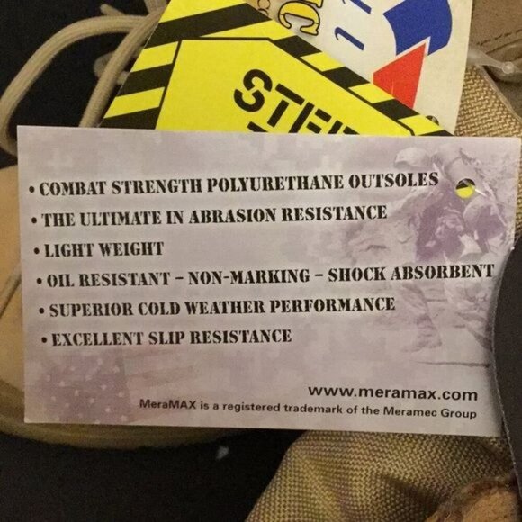 Belleville Tactical Steel Toe Work Boots 310ST Tan Mens 6 R Military - Picture 4 of 9